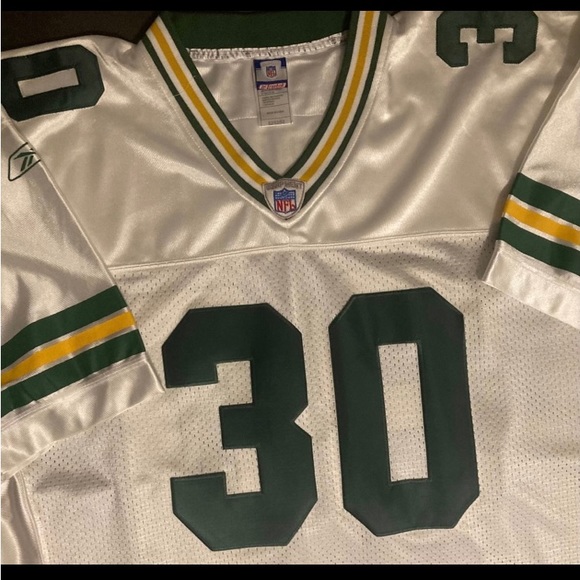 Green Bay Packers Ahman Green #30 NFL White Reebok Jersey - Picture 6 of 6